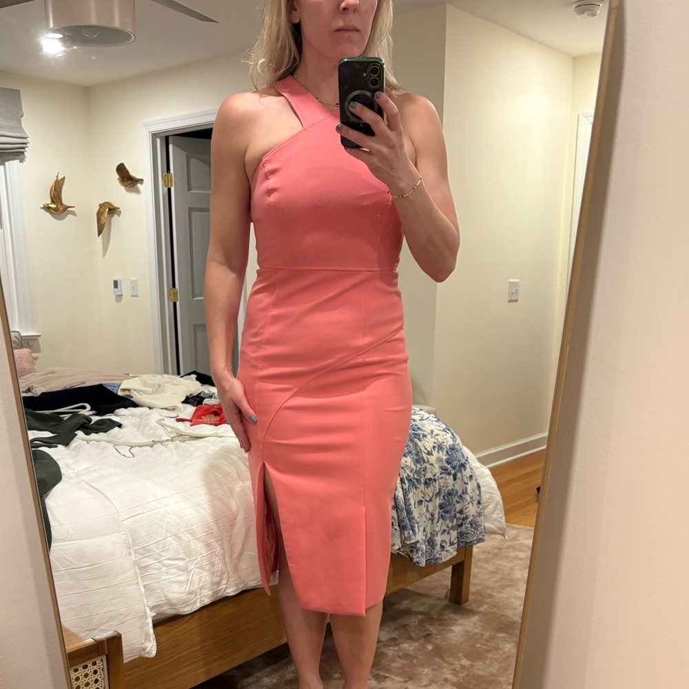 Sinq a Sept Halter Cocktail Dress